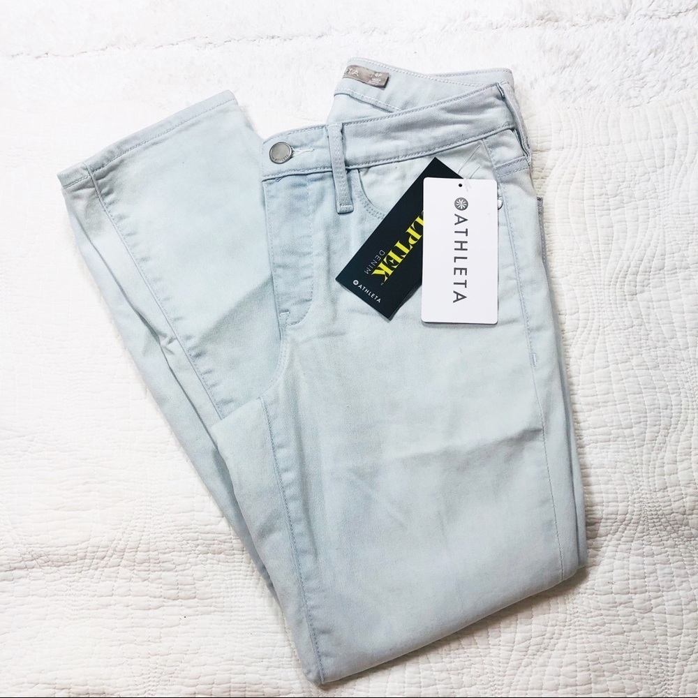 🔥Athleta blue skinny jeans. New. Sz6